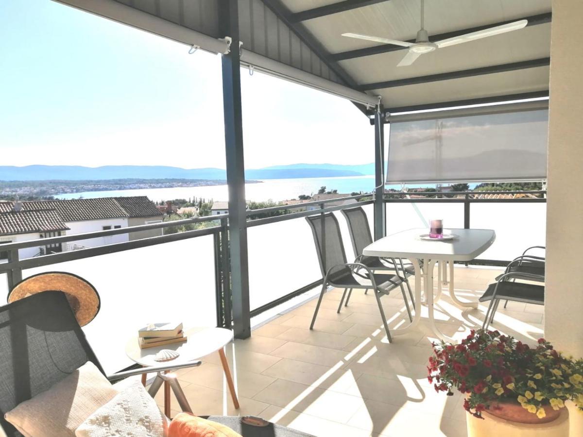Lovely Sea View House In Malinska Island Krk Exteriér fotografie