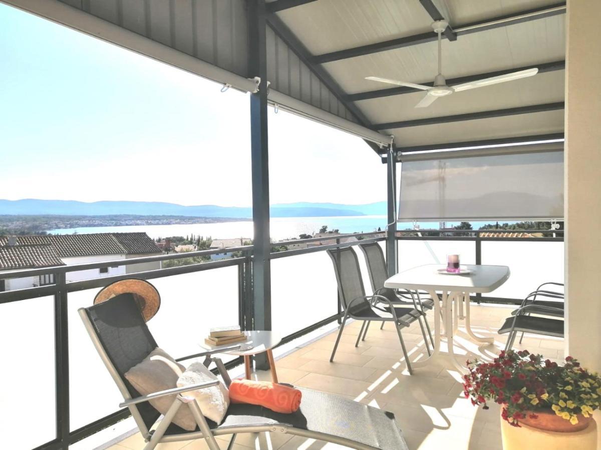 Lovely Sea View House In Malinska Island Krk Exteriér fotografie